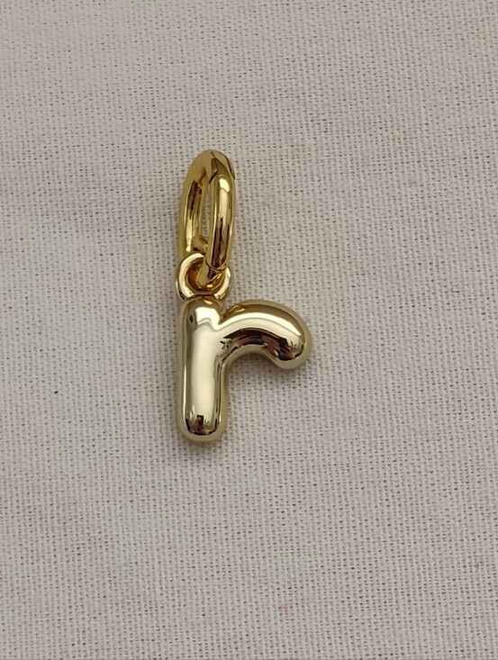 Roxanne Assoulin Jewelry - Roxanne Assoulin The Itsy Bitsy Puffy Initial Charm "r"